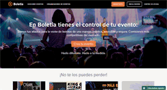 Desktop Screenshot of boletia.com