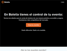 Tablet Screenshot of boletia.com